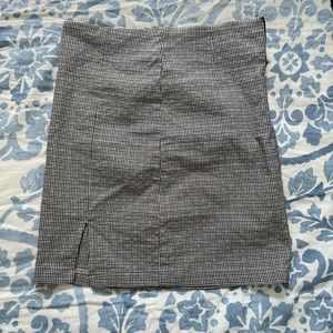 windsor high waisted plaid pencil skirt